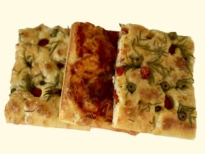 Focaccia van de plaat